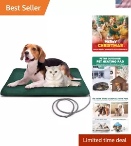 Energy Efficient Outdoor Pet Heating Pad - Safe Heated Mat for Dogs & Cats - Picture 1 of 11