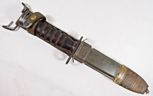 WW2 US-M4 Bayonet/Knife by Imperial w/ B.M.co M8A1 Scabbard 1943 - Picture 1 of 12
