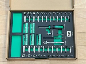 NEW SK Professional Tools 101pc 1/4 Drive SAE Metric Service Socket Bit Set FOAM - Bild 1 von 8
