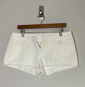 London Jean White Cutoff Denim Shorts Women’s Size 8 - Picture 1 of 9