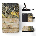 Flip Case For Apple Iphone|Ink And Nature Wood Coral Plants