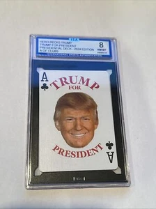 2024 Presidential Deck A Of Clubs Donald Trump ISA 8 - Picture 1 of 1