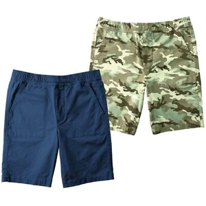 Member's Mark 2-Pack Boys Active Woven Shorts Blue/Green Camo 4/5 - Picture 1 of 1