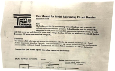 Tony's Train Xchange Railroading Circuit Breaker - Image 1 of 3