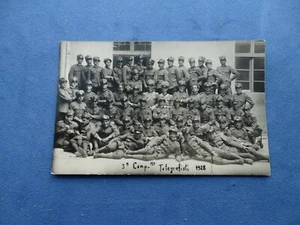 MILITARIA-DUE ANTICHE FOTOCARTOLINE-GENIO TELEGRAFISTI-III COMPAGNIA 1928-RARE - Picture 1 of 4