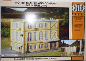 CON-COR HO North Star Glass Company Main Bldg Kit - Picture 1 of 1