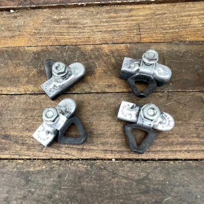 Juego de 4 pastillas de freno vintage Modolo roscadas plateadas guías BMX zapatos años 80 Foto 1 de 4