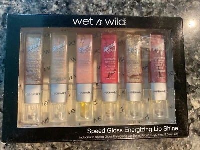 Wet n Wild Speed Gloss Energizing Lip Shine 6 Pack As Pictured - Image 1 of 2
