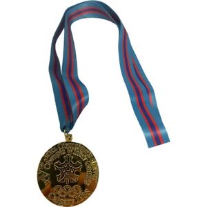 1988 Calgary Canada OLYMPICS Gold medal - WITH Ribbon Lanyard Replica rare