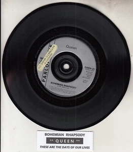 QUEEN Bohemian Rhapsody & These Are The Days Of Our Lives 7" 45 record RARE! - Picture 1 of 1