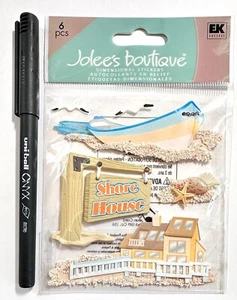 Jolee's Shore House Beach Scrapbooking Embellishment Card - Picture 1 of 1