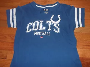 INDIANAPOLIS COLTS Women's NFL Team Apparel jersey style shirt Large - Picture 1 of 3