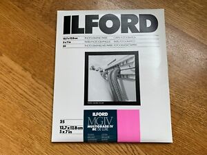 ILFORD PHOTOGRAPHIC PAPER MGIV  Multigrade IV RC DE LUXE Glossy 5X7 in  Qty=25