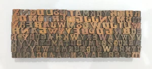 Tipografía tipo bloque tipografía tipo impresión madera/madera vintage 147 piezas 8 mm #TP-294 - Imagen 1 de 8