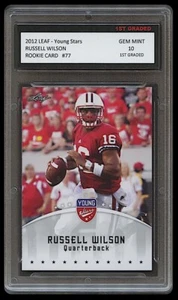 Tarjeta de novato Russell Wilson 2012 Leaf Young Stars primer grado 10 radiocontrol Denver Broncos - Imagen 1 de 1