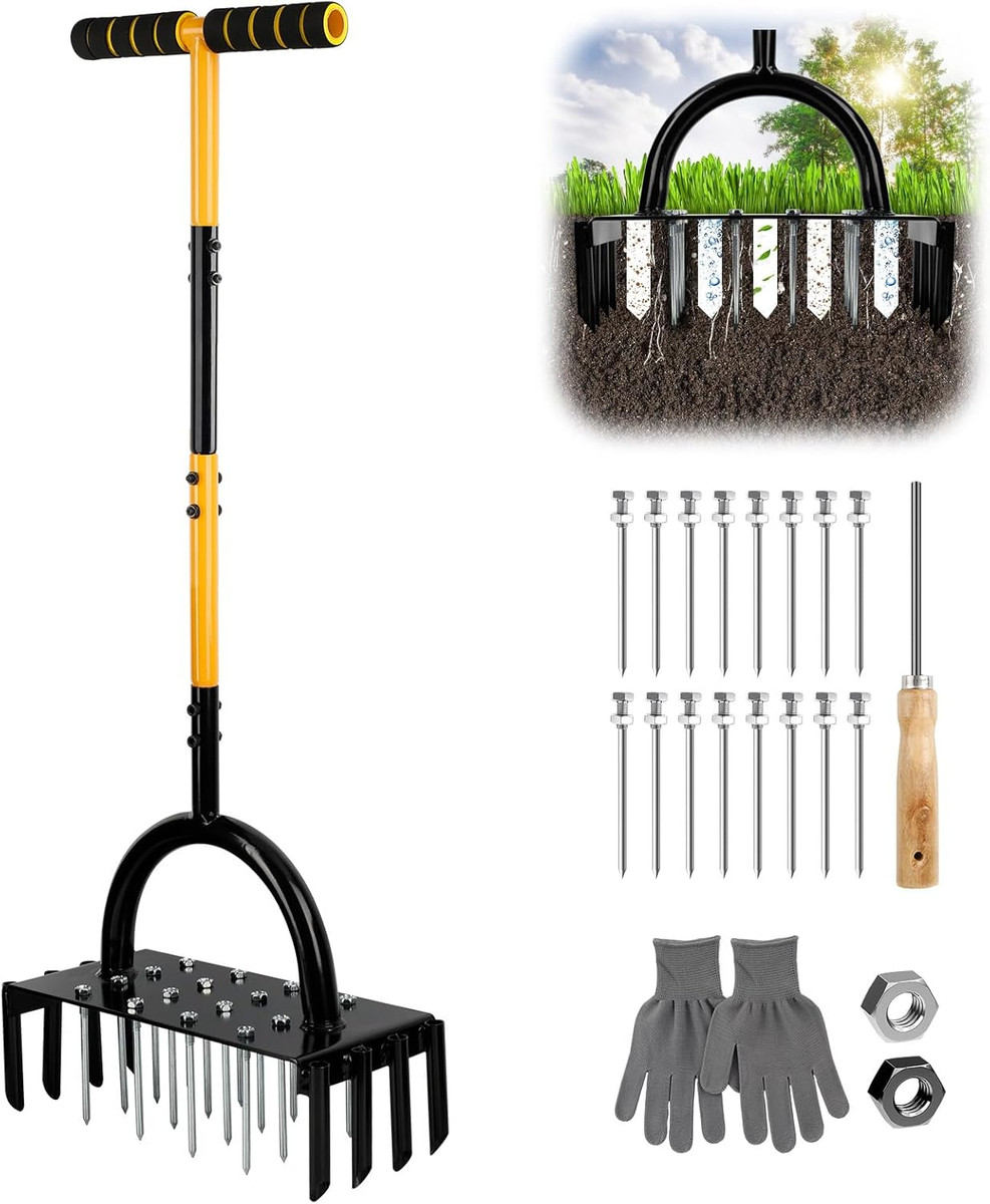 Draper Aeratore Per Prato Con Tamburo Chiodato 450mm - 33 Denti Per Giardino - Foto 7