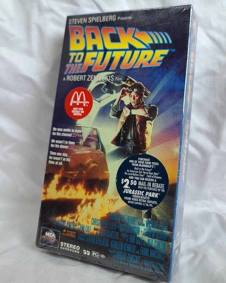 Back To The Future (VHS, 1994) McDonald's Promo RARE Brand New SEALED WATERMARKS Foto 1 de 1