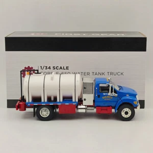 FIRST 1/34 FORD F-650 WATER TANK TRUCK Blue #4155 DIECAST Model Collection - Picture 1 of 10