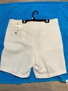 Sansabelt Shorts Mens Size 34 White Vacation Golf Vintage - Picture 1 of 14