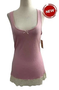 Zoe & Bella Women Size Small Pink Racerback Lace Cami NWT (35-848) - Picture 1 of 8