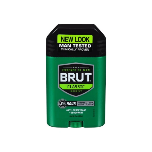 Brut Classic Antiperspirant Deodorant Oval Solid Stick 2 Oz.