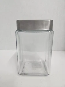 NWT Anchor Hocking 48 oz Glass Jar Canister Storage Apothecary, Metal Lid - Picture 1 of 3