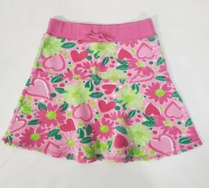 Girl's Sz 6 Lilly Pulitzer Pink Green Floral Tie Waist Skirt - Picture 1 of 3