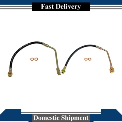 Línea de freno de manguera hidráulica de freno delantero Dorman 2x para Chevrolet K1500 1988-1999 Foto 1 de 4