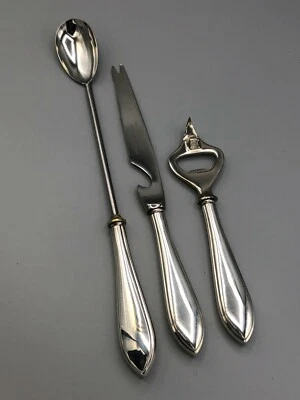 Juego de barras vintage de 3 piezas mango de ley de Frank Whiting, ligeramente usado Foto 1 de 4