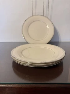 Rare Noritake Japan Sterling Cove 7720 Set Of 4 Dinner Plates Nvr Used - Picture 1 of 12