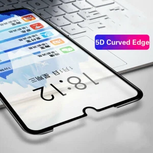 For iPhone 16 15 14 Pro Max 13 12 11 Plus Full Cover Fluorescent Tempered Glass - Picture 1 of 20