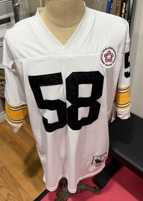 Camiseta deportiva Mitchell & Ness auténtica Jack Lambert 1975 Pittsburgh Steelers para hombre 56 Foto 1 de 4