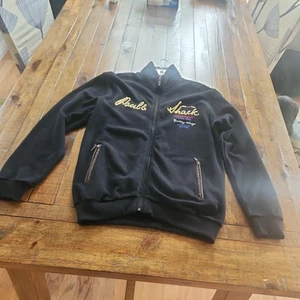 Paul And Shark Men's XXl Full Zip Up Black Sweatshirt 100% Cotton Made In Turkey - Picture 1 of 24