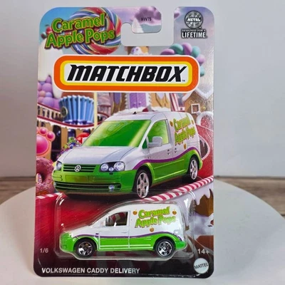 Matchbox Caramelo Apple Pops Volkswagen Caddy Entrega Die-Cast Escala 1:64 Foto 1 de 4