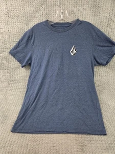 Camiseta Volcom Para Hombres Mediana Azul Gráfica Manga Corta Logo Piedra Informal Surf Tee - Imagen 1 de 8