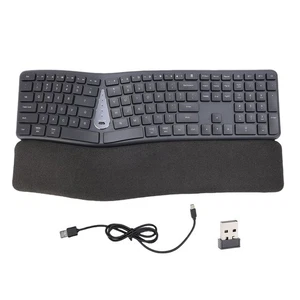Ergonomic Split Keyboard 2.4G USB C Wireless Computer Keyboard 111 - Picture 1 of 24