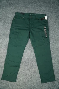 Pantalones de mezclilla Banana Republic para hombre 35x30 verde de viaje calce atlético elástico cónico - Imagen 1 de 14