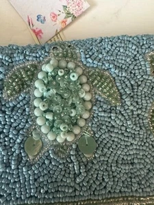 NWT Viral Beaded Sea Turtle Shoulder Bag Staud Tommy Anthro India Free Ship! - Picture 1 of 1