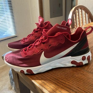 Scarpe da ginnastica Nike React Element 55 'Team Red' BQ6166-601 da uomo taglia 9 - Foto 1 di 13