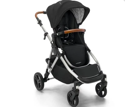 Cochecito individual Mockingbird 2.0 fácil plegado con una mano ventana negra Foto 1 de 4