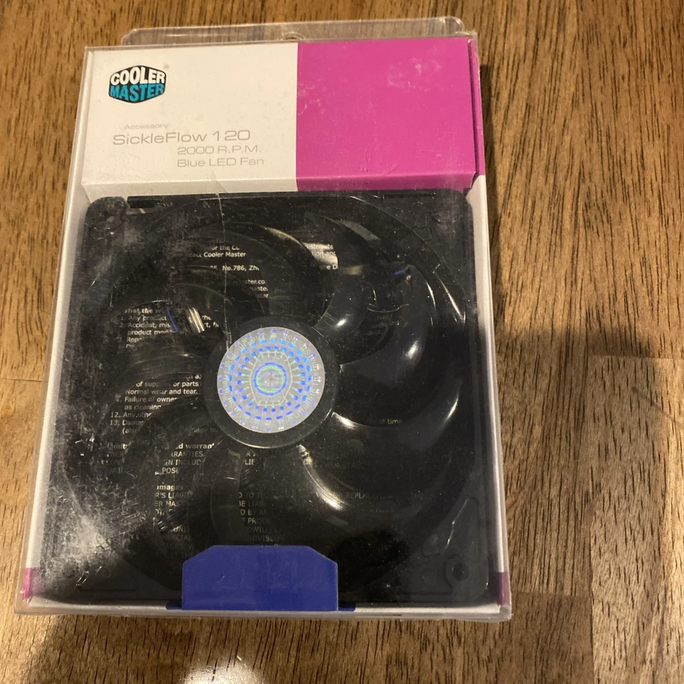 Cooler Master SickleFlow 120 2000 RPM Blue LED Fan, R4-L2R-20AC-GP - Image 1 of 1
