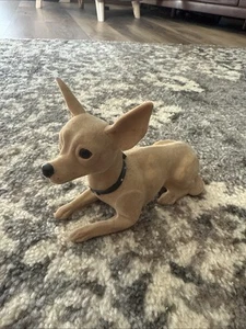 Chihuahua Taco Bell Dog Flocked 1998 Merch 6” Hard Sided Yo Quero - Picture 1 of 5