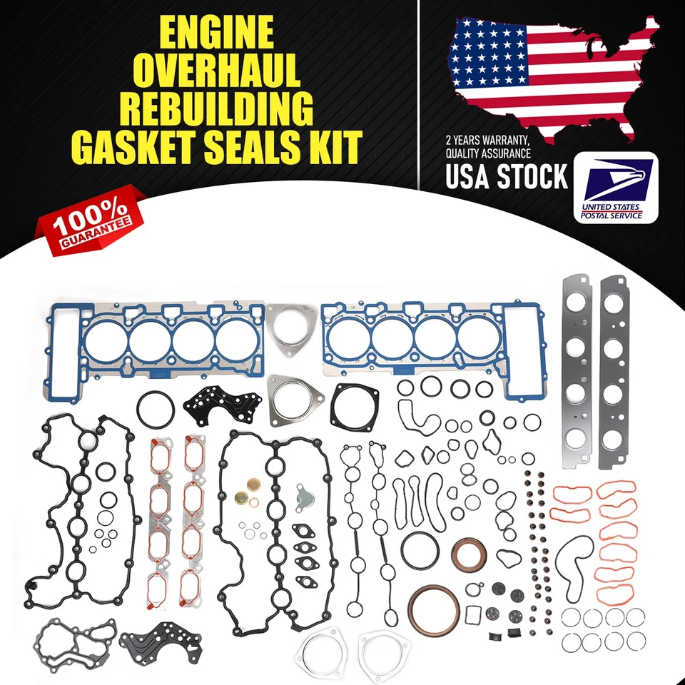 Kit de sello de junta de reconstrucción de motor de calidad OEM 079103383AQ para Audi R8 2008-2015 Foto 1 de 4