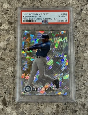 Ken Griffey Jr 2017 Bowman’s Best 97' Best Cuts Atomic Refractor PSA 10 GEM 状况完好 — 第 1/2 张图片