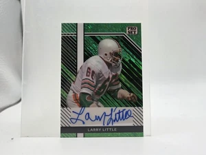 Larry Little 2023 Leaf Pro Set Green Sparkle AUTO/6 Miami Dolphins NFL - Imagen 1 de 2