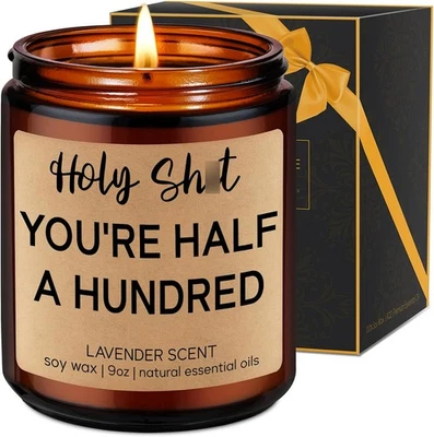 Regalo de hadas divertidas velas de 50 cumpleaños, regalos KF-2259, marrón  Foto 1 de 4