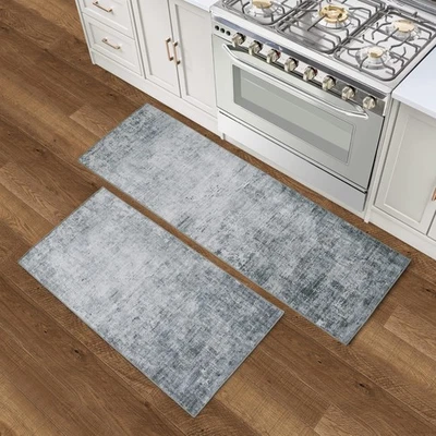 Alfombra de corredor Blue Hazen Abstract Imagine impresa chenilla 2' x 6' / 2' x 4' Acc... Foto 1 de 4