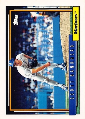 Scott Bankhead 1992 Topps 155 Seattle Mariners Baseball Card - Image 1 of 2