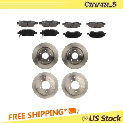 Kit Pastillas Freno y Rotores Delanteros Traseros para Chrysler Sebring 2.4L 2007-2010 Foto 1 de 4