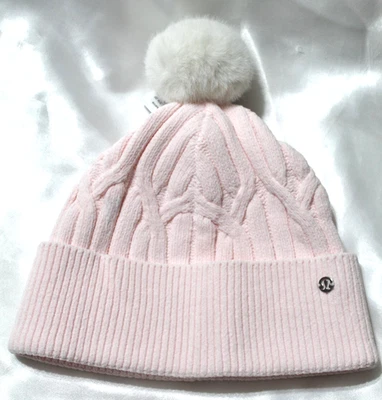 New Lululemon Cable Knit Pom-Pom Beanie - Strawberry Milkshake - $58 MSRP - O/S - Image 1 of 4
